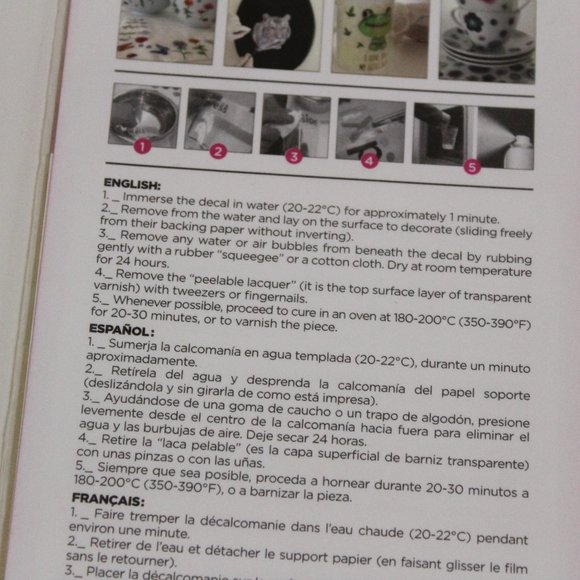 Decorprint Peelable Water Slide Craft Decals Lot DIY - Picture 12 of 12